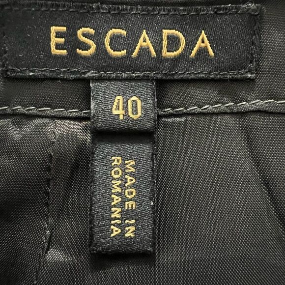 ESCADA gray cutout pencil style skirt size 40(xs/s) career wear office academia - Picture 4 of 5